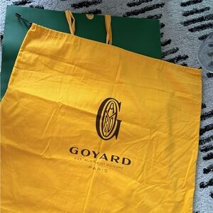 Goyard Green Shopping Bag with Yellow Dust Bag